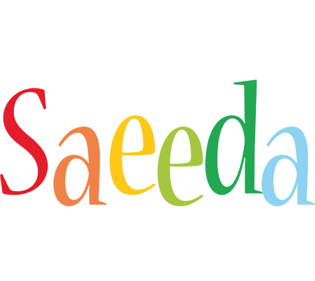 Saeeda birthday logo