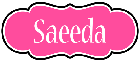 Saeeda invitation logo