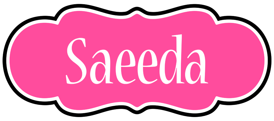 Saeeda invitation logo