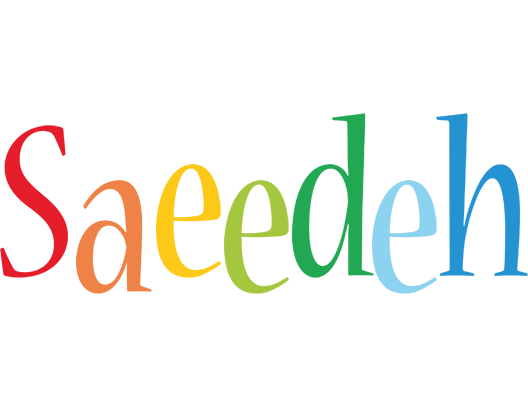 Saeedeh birthday logo