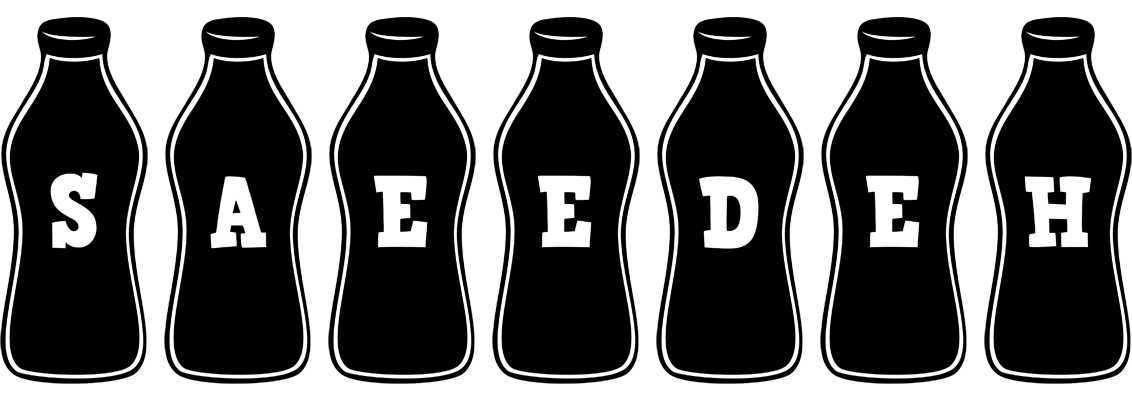 Saeedeh bottle logo