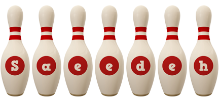 Saeedeh bowling-pin logo