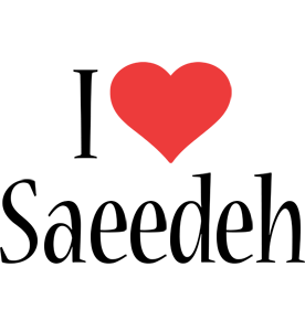 Saeedeh i-love logo