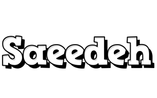 Saeedeh snowing logo