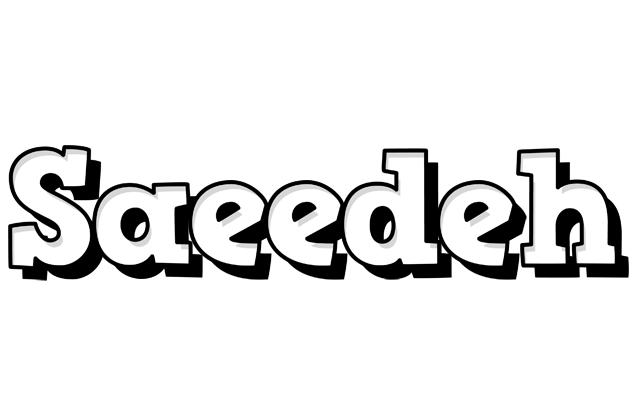 Saeedeh snowing logo