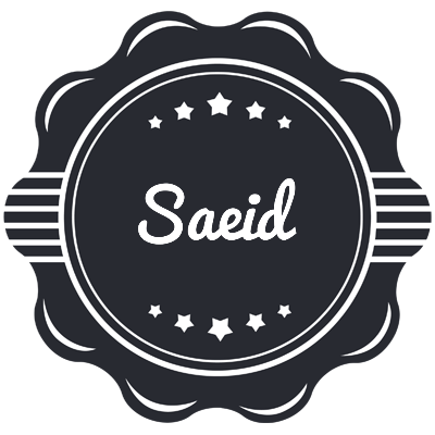Saeid badge logo
