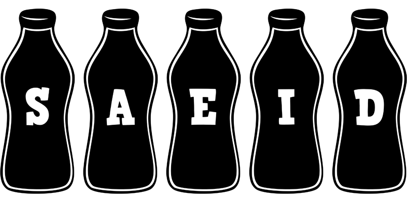 Saeid bottle logo