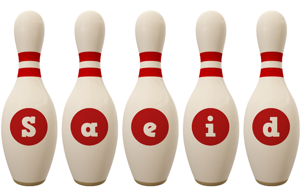 Saeid bowling-pin logo