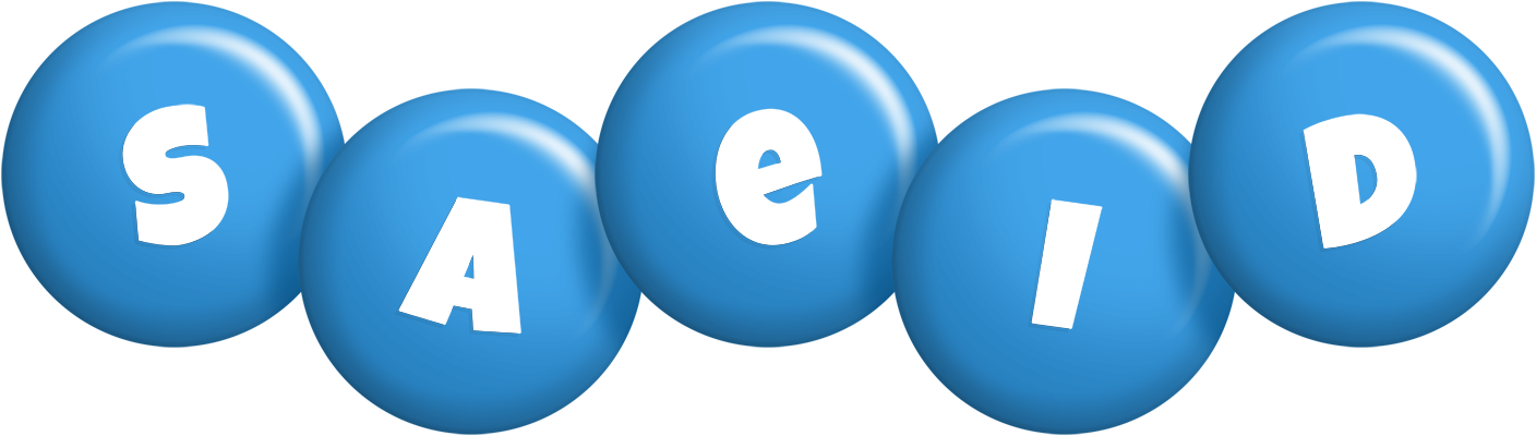 Saeid candy-blue logo