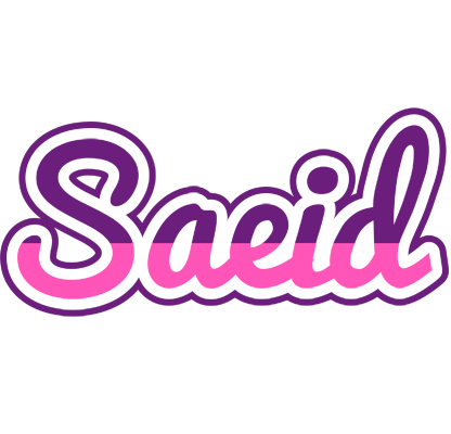 Saeid cheerful logo