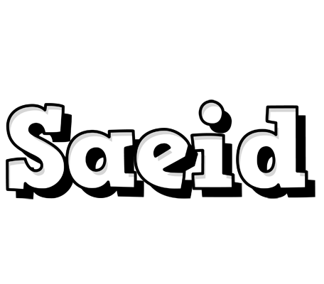 Saeid snowing logo