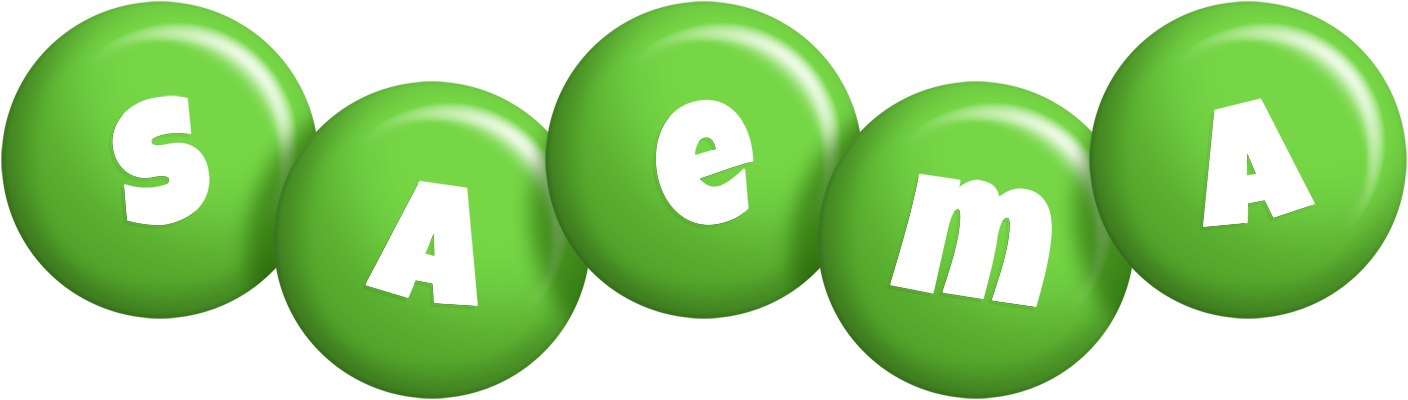 Saema candy-green logo