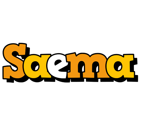 Saema cartoon logo