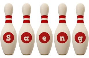 Saeng bowling-pin logo