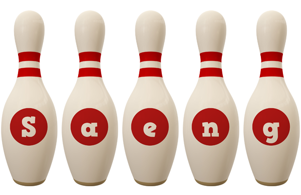 Saeng bowling-pin logo