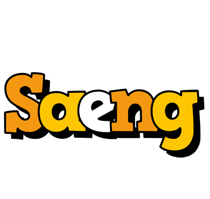 Saeng cartoon logo