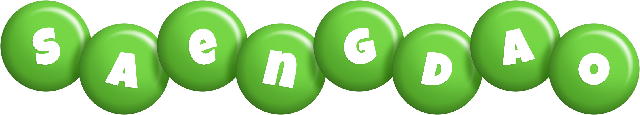 Saengdao candy-green logo