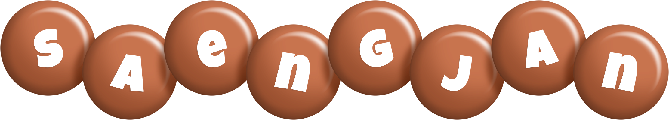 Saengjan candy-brown logo
