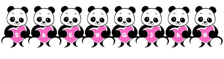 Saengjan love-panda logo