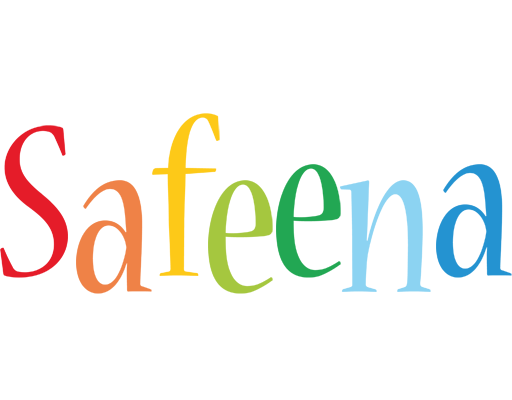 Safeena birthday logo