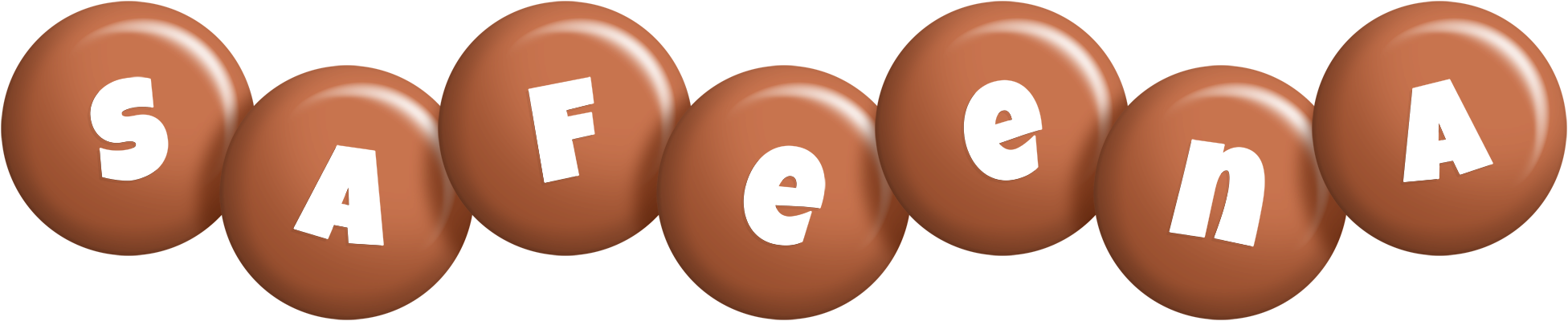 Safeena candy-brown logo