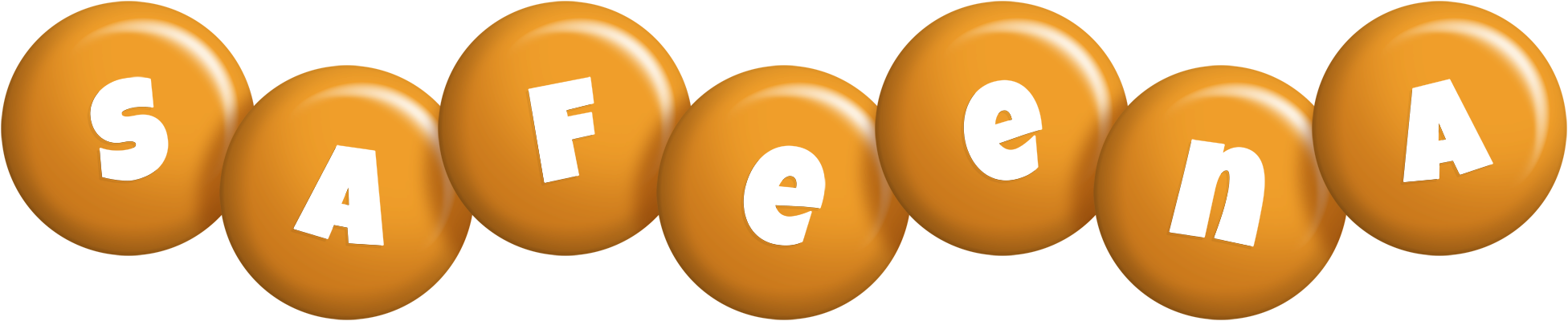 Safeena candy-orange logo