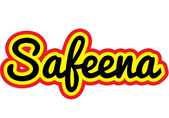 Safeena flaming logo