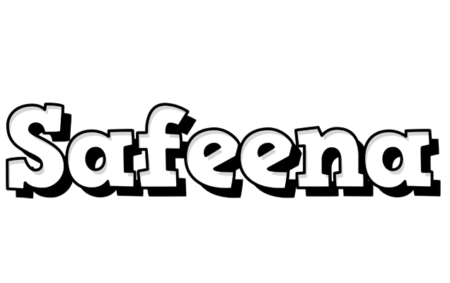 Safeena snowing logo