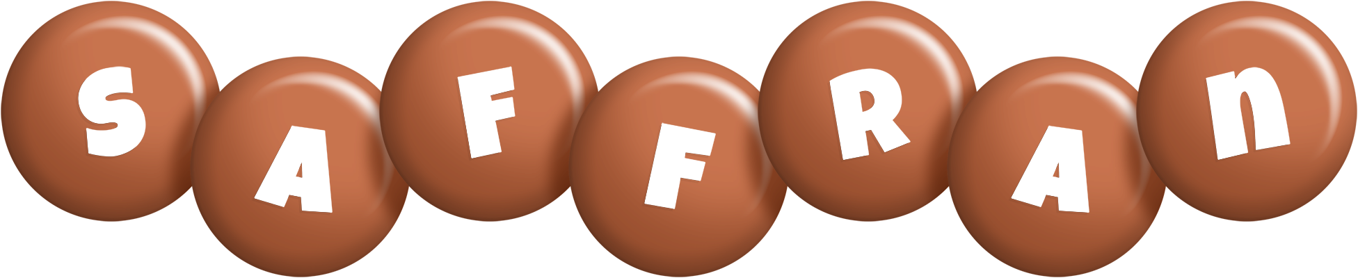 Saffran candy-brown logo