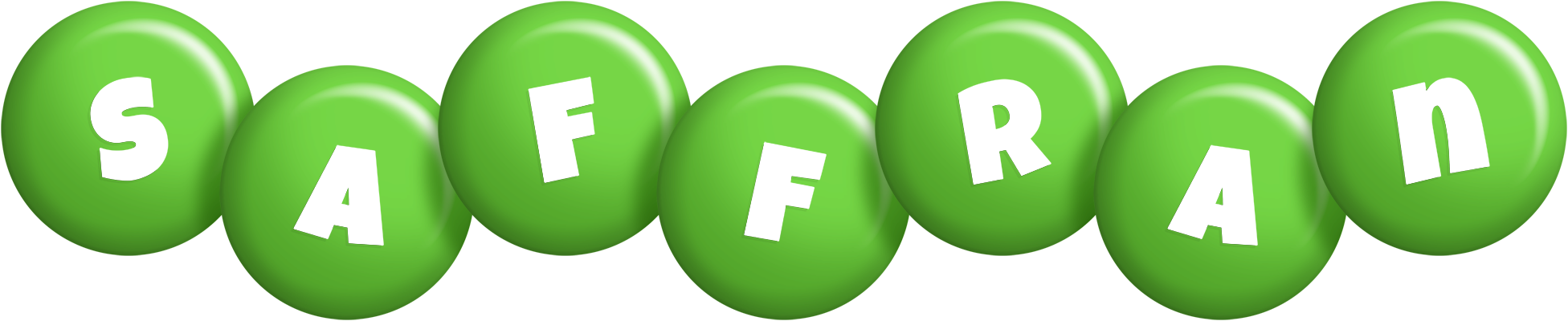 Saffran candy-green logo