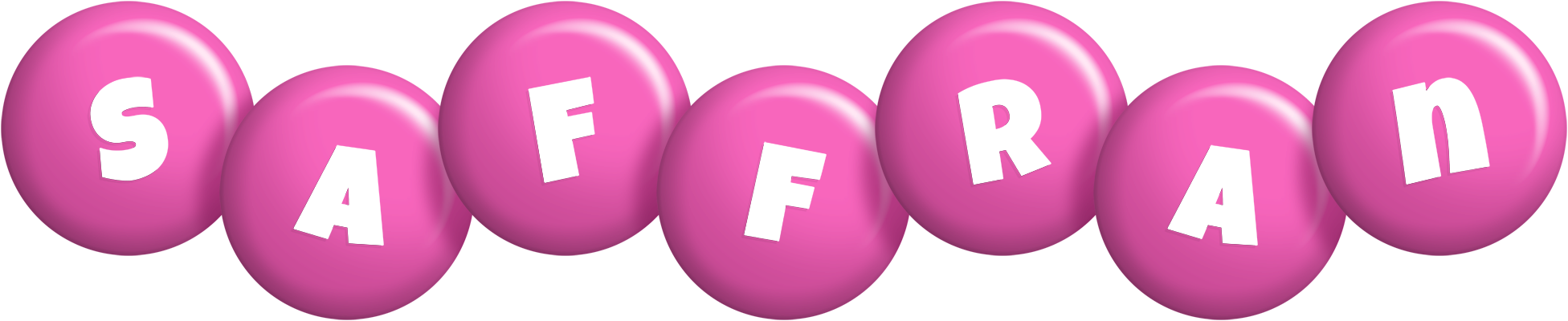 Saffran candy-pink logo