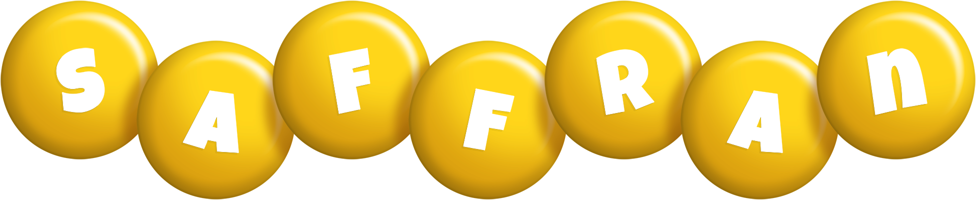 Saffran candy-yellow logo