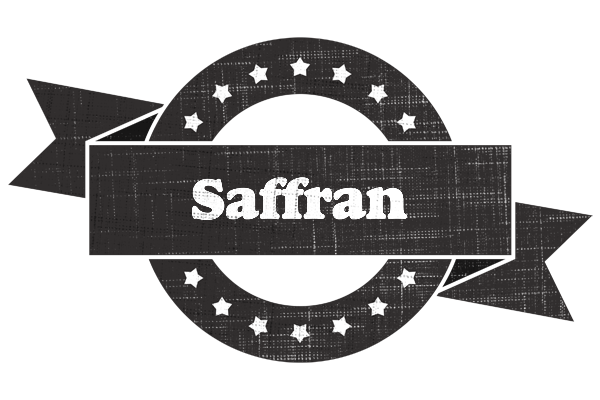 Saffran grunge logo