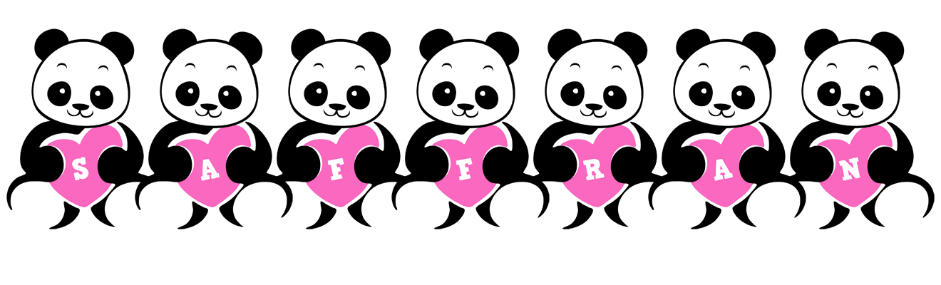 Saffran love-panda logo