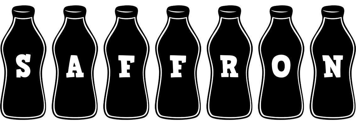 Saffron bottle logo