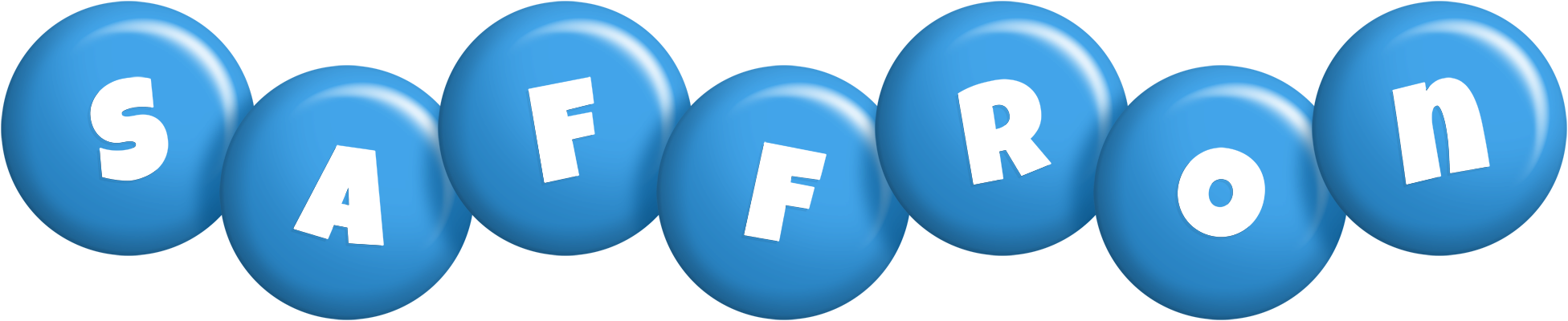Saffron candy-blue logo