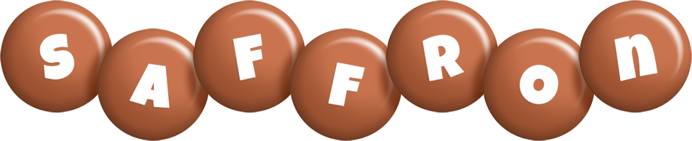 Saffron candy-brown logo