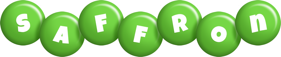 Saffron candy-green logo