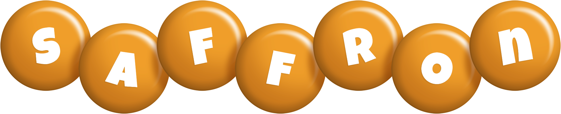 Saffron candy-orange logo
