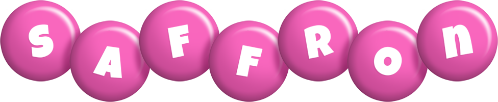 Saffron candy-pink logo