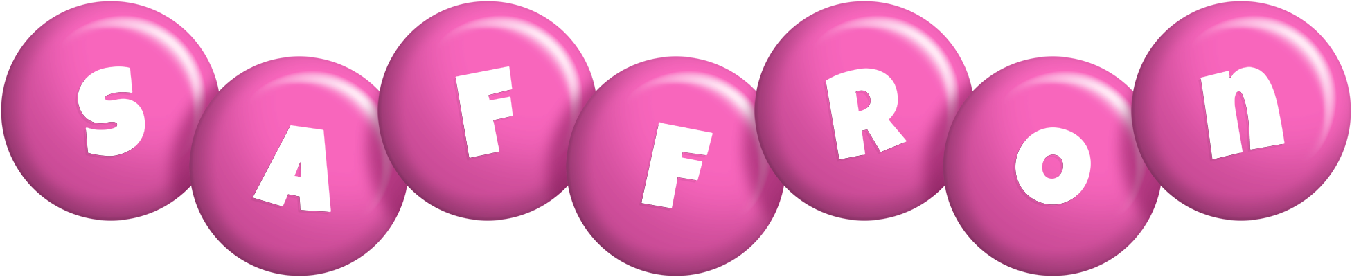 Saffron candy-pink logo