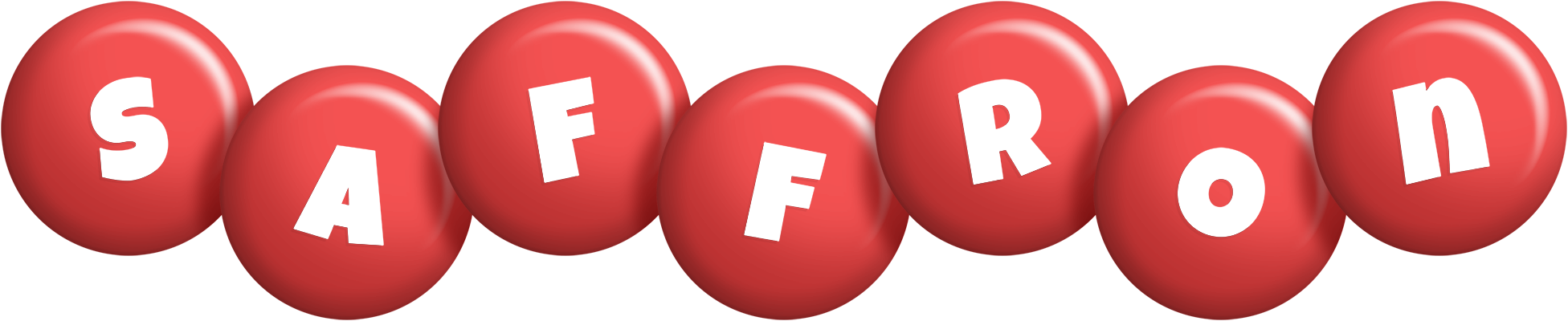 Saffron candy-red logo