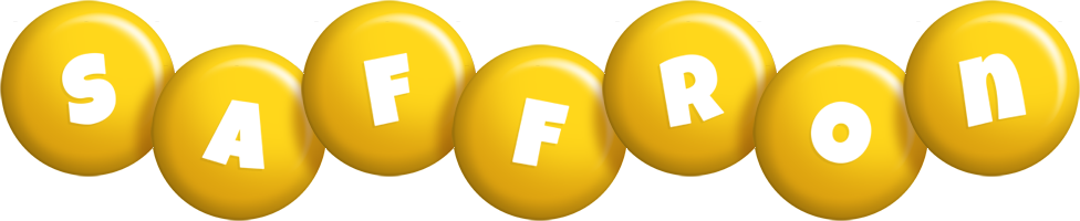 Saffron candy-yellow logo