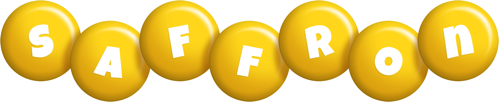 Saffron candy-yellow logo