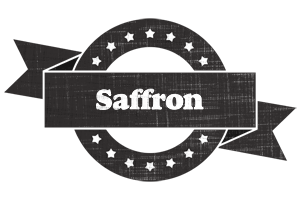 Saffron grunge logo