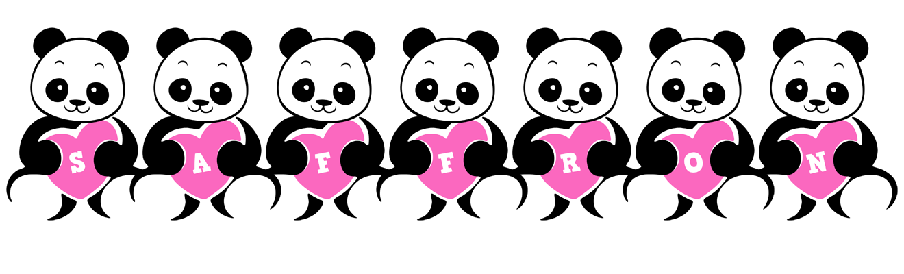 Saffron love-panda logo