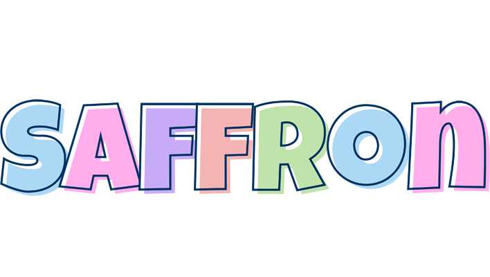Saffron pastel logo