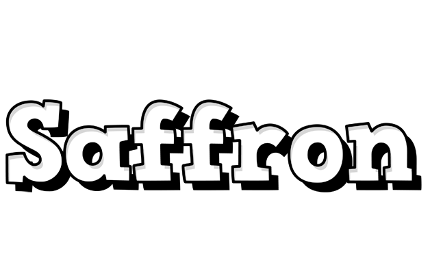 Saffron snowing logo