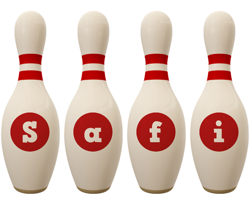 Safi bowling-pin logo