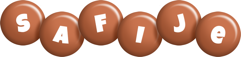 Safije candy-brown logo